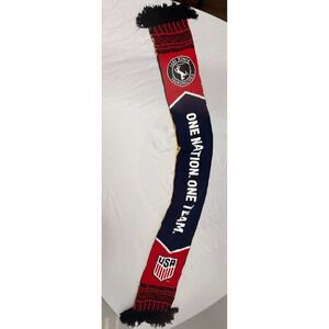US Soccer Continental Tire Scarf One Nation One Team Reversible Knit Soccer Fan